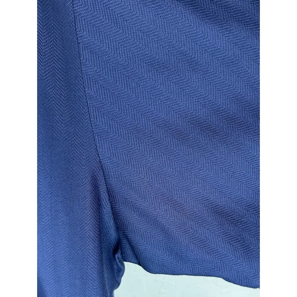 Polo Ralph Lauren Mens XXL Blue Herringbone Pima Cotton Polo Shirt Pony Logo